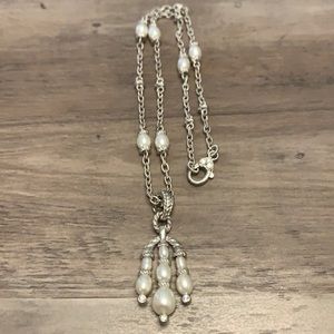 Judith Ripka Pearl necklace & enhancer set